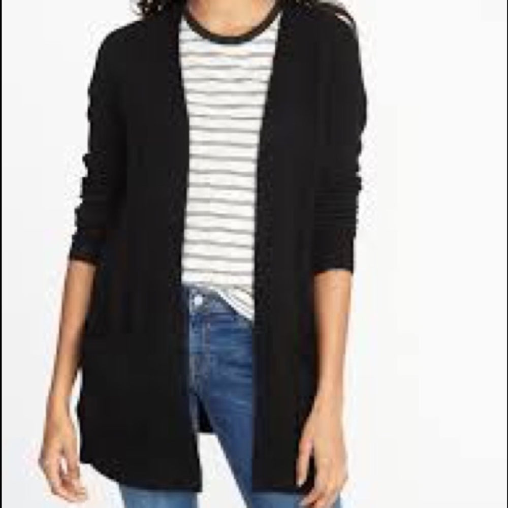 Plush Knit Long Line Open Front Sweater